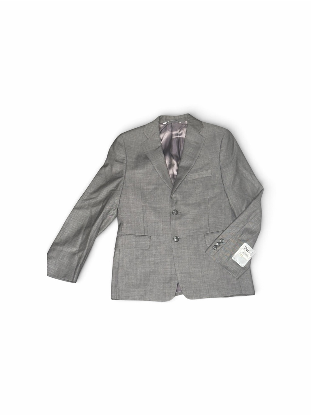 Nordstrom Gray Plaid Kids Two-Button Blazer top and bottom